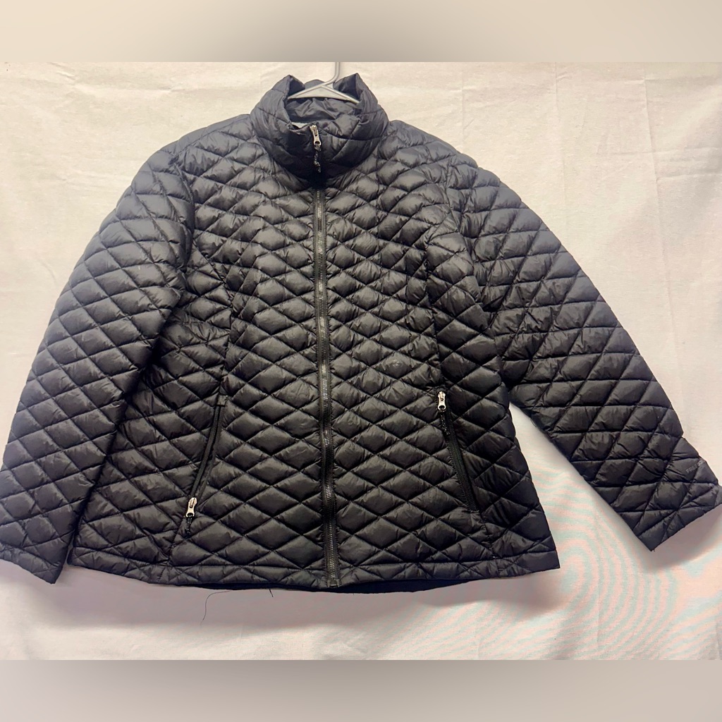 Free Country Quilted Down Filled Black Jacket Xxl